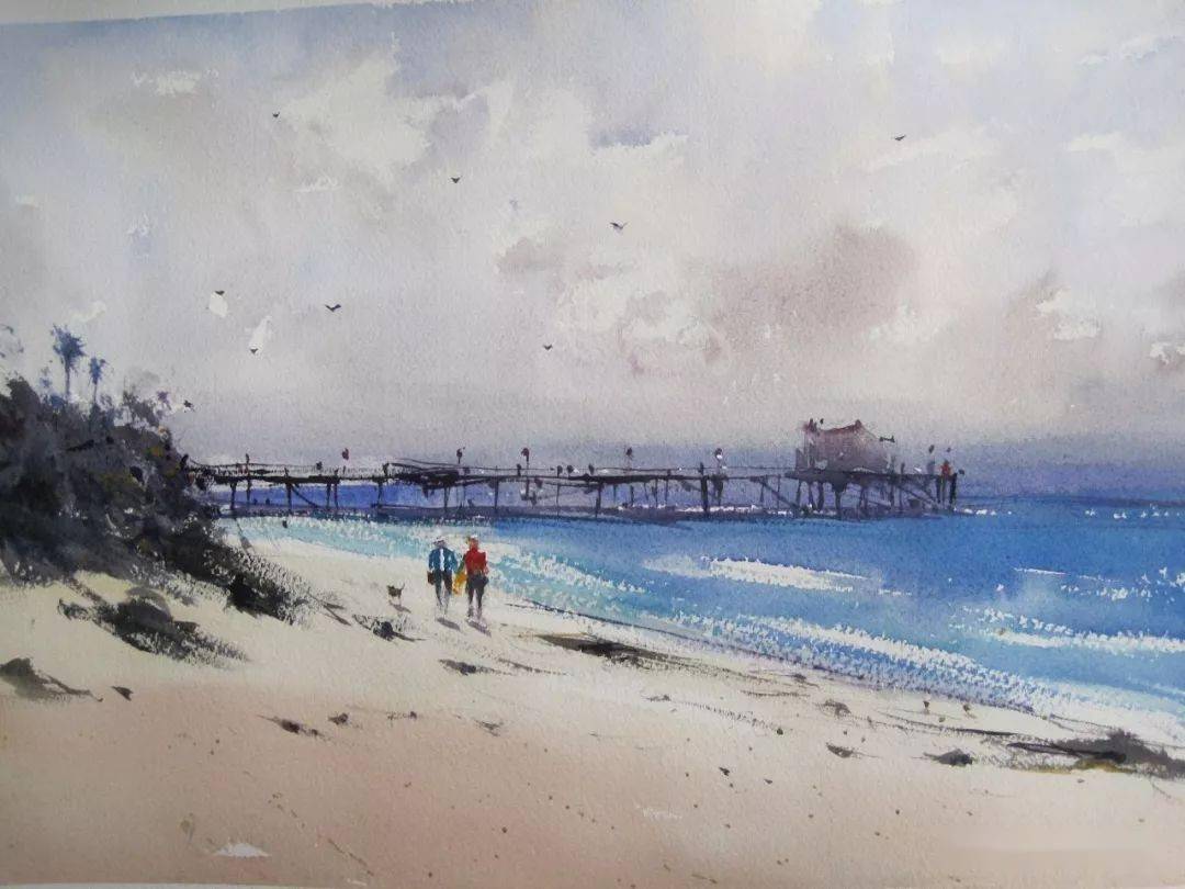 澳大利亚画家约瑟夫茨比科维奇水彩画作品欣赏