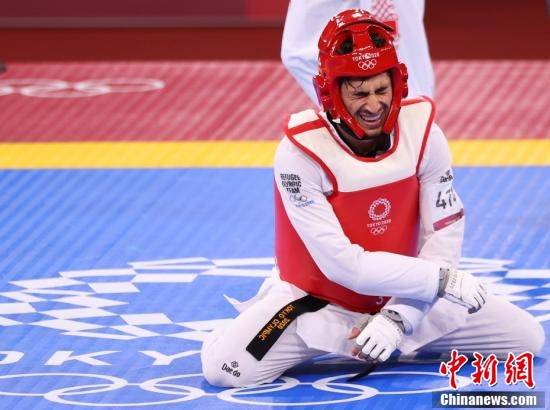 来自阿富汗的跆拳道运动员阿卜杜拉·赛迪奇第一个对手就是中国奥运