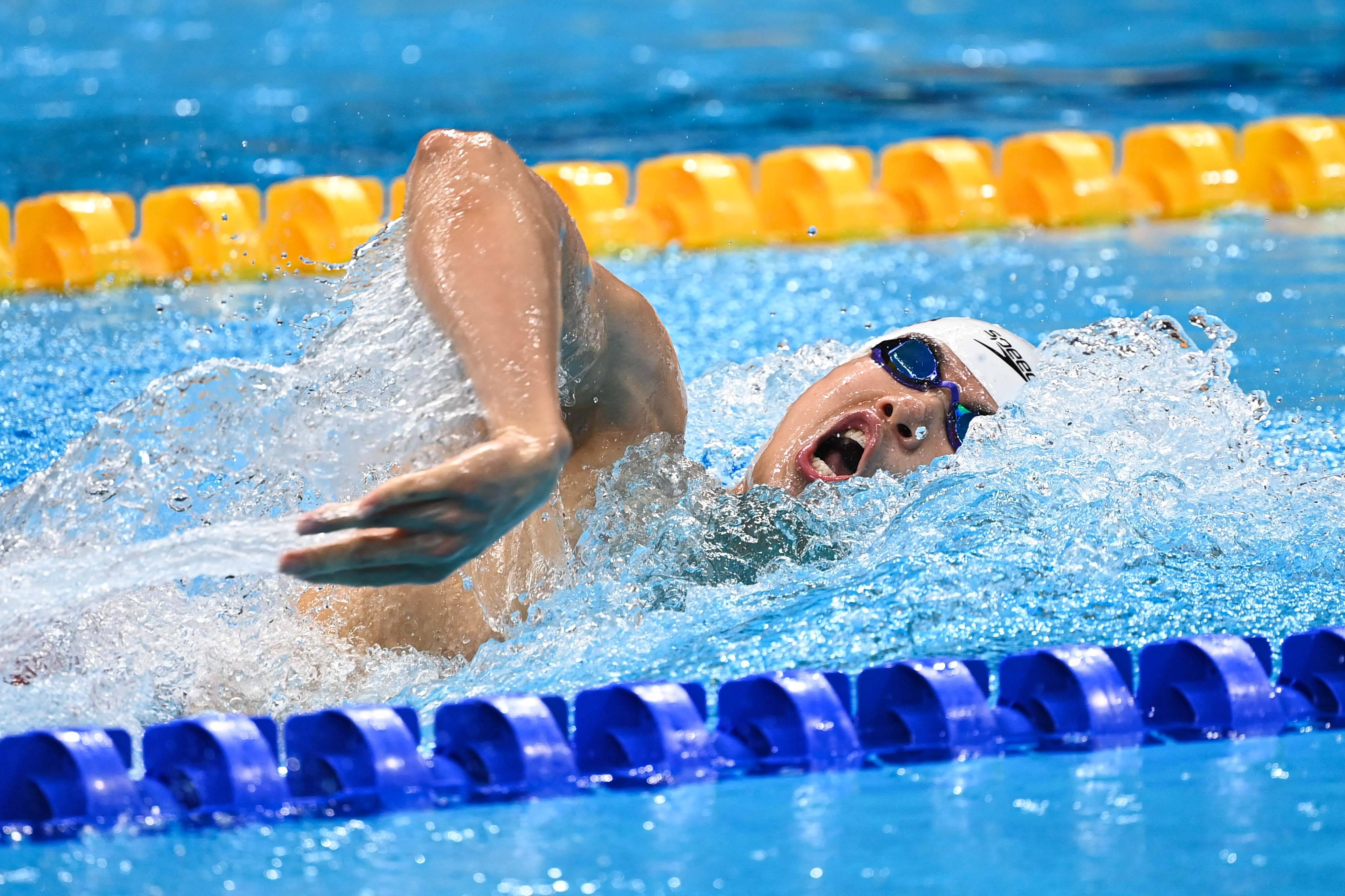 当日,在东京奥运会游泳比赛男子200米个人混合泳半决赛中,中国选手