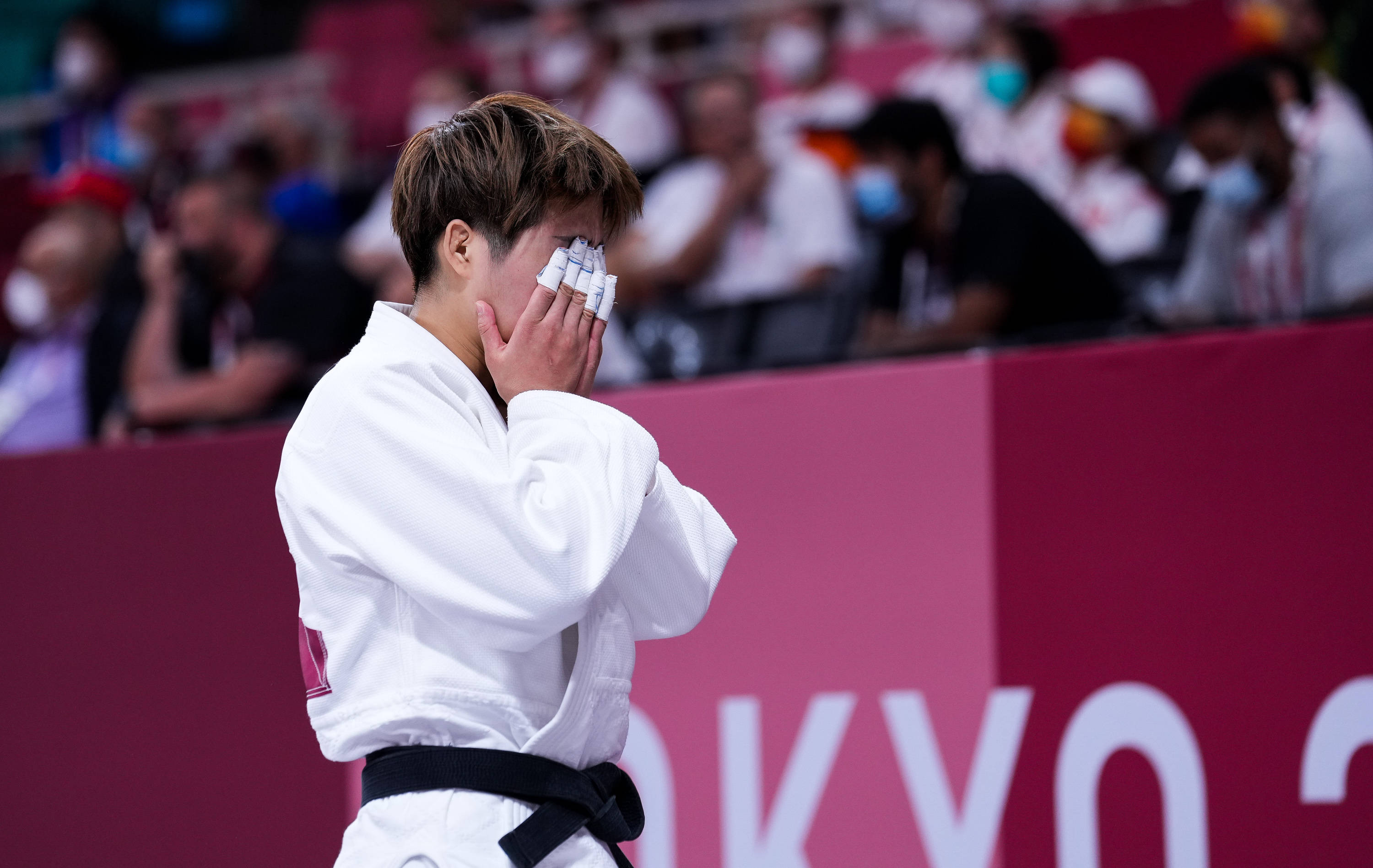 新华社记者 刘大伟 摄当日,在东京奥运会柔道女子78公斤级32强淘汰赛