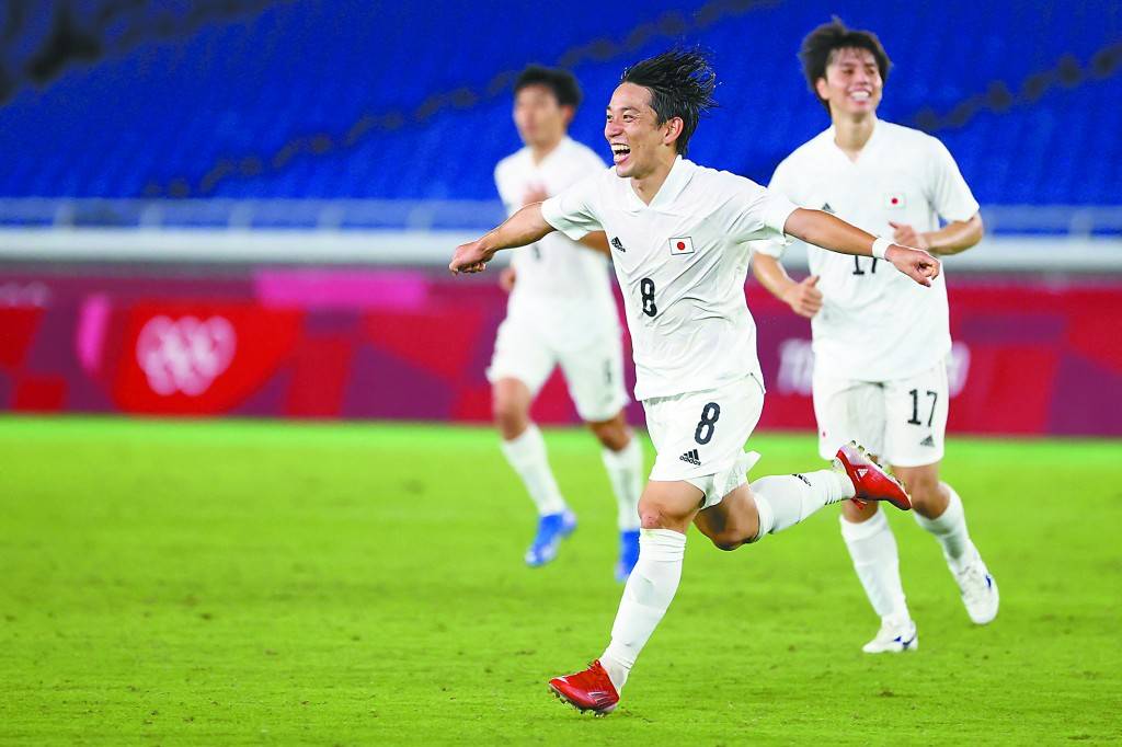 日本男足三战全胜出线,主教练:目标是金牌_奥运