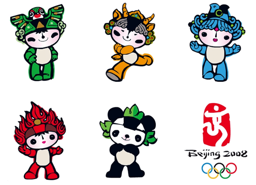 奥运五娃手办图片