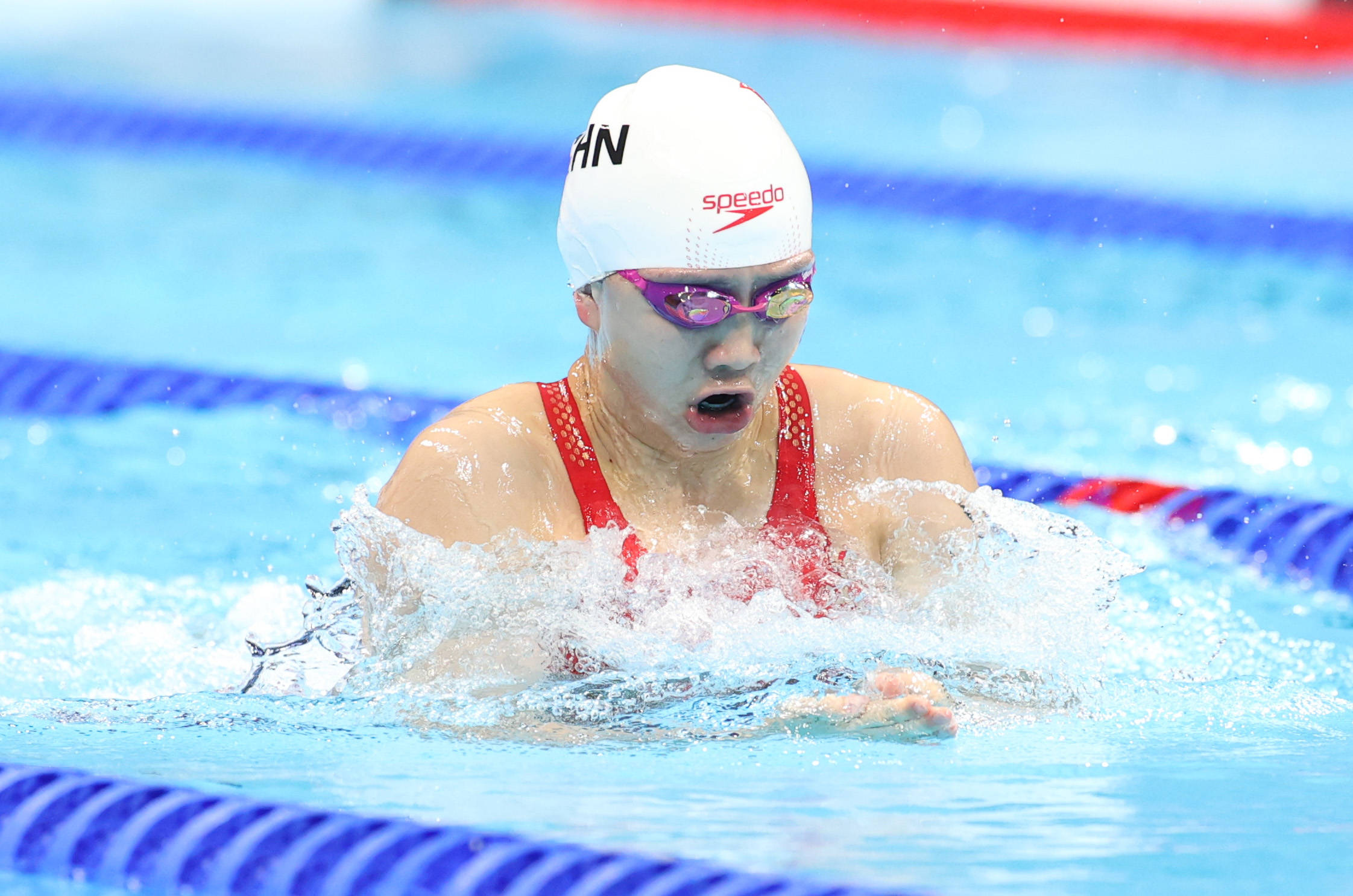 游泳——女子4x100米混合泳接力决赛:中国队获得第四名