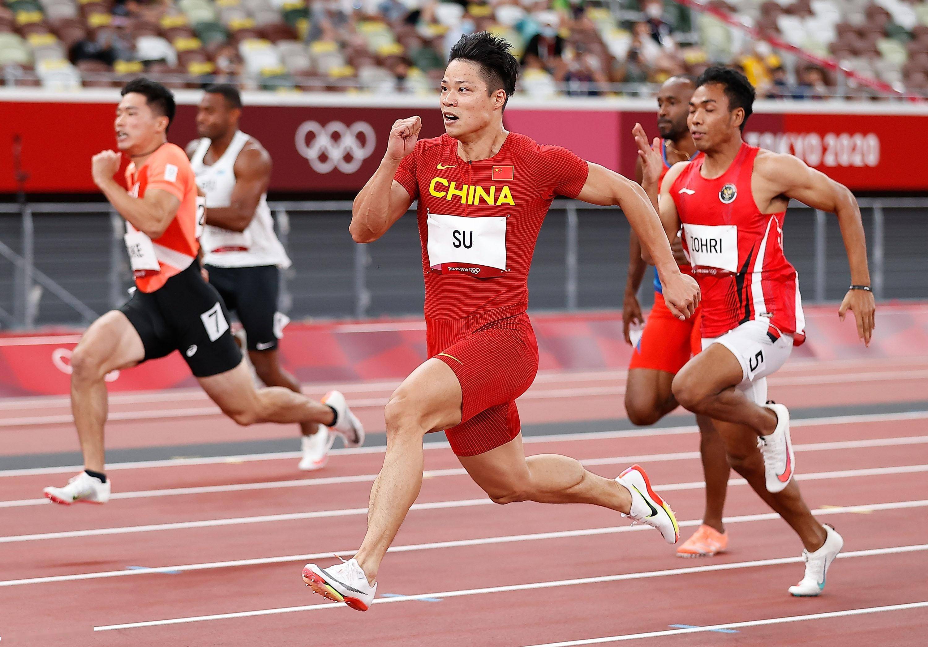 东京奥运会100米苏炳添图片