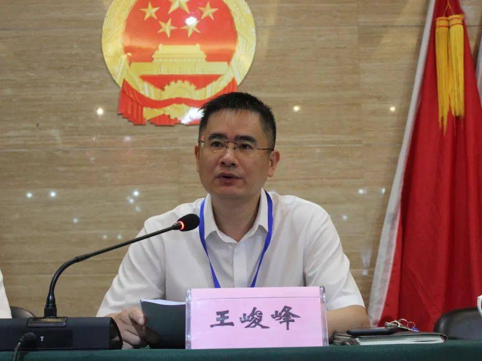 街道党工委书记王峻峰出席会议并讲话王书记对街道上半年经济运行稳定