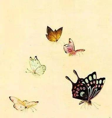 国画中的花蝴蝶美成了百花仙子