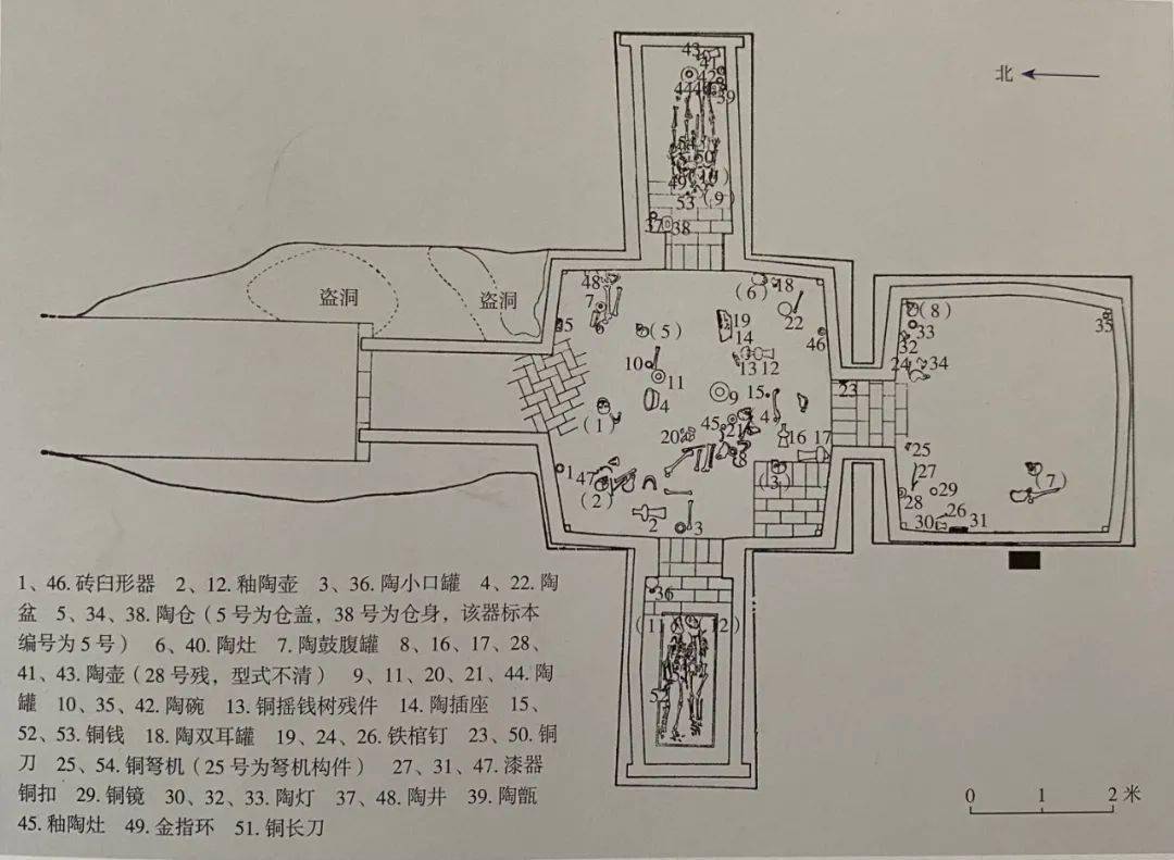 古墓构造示意图图片