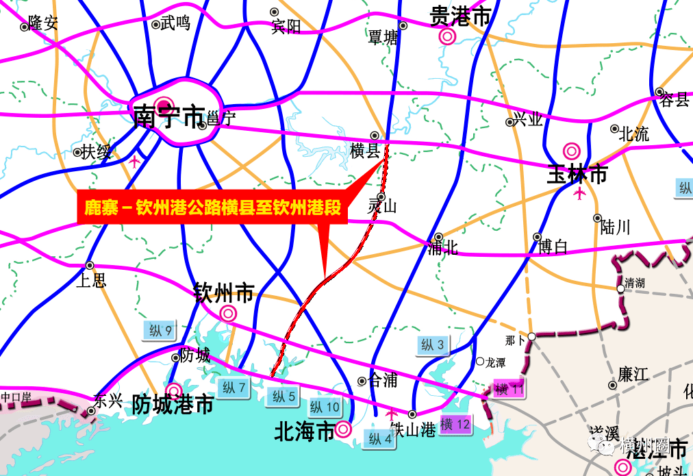 横县高速路线图图片