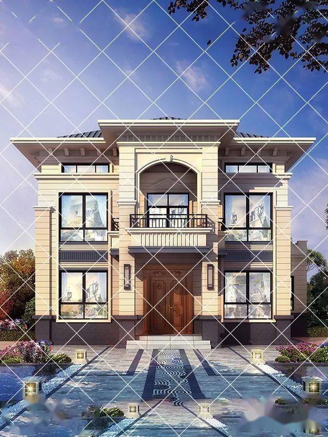 16款二层农村别墅农村受欢迎户型建出来一栋比一栋漂亮