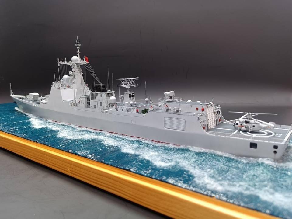 模玩秀中國海軍052d型驅逐艦172昆明艦1350模型