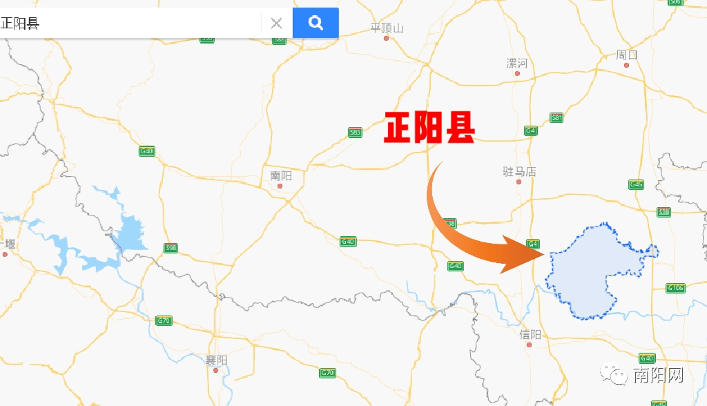 正阳乡镇地图图片