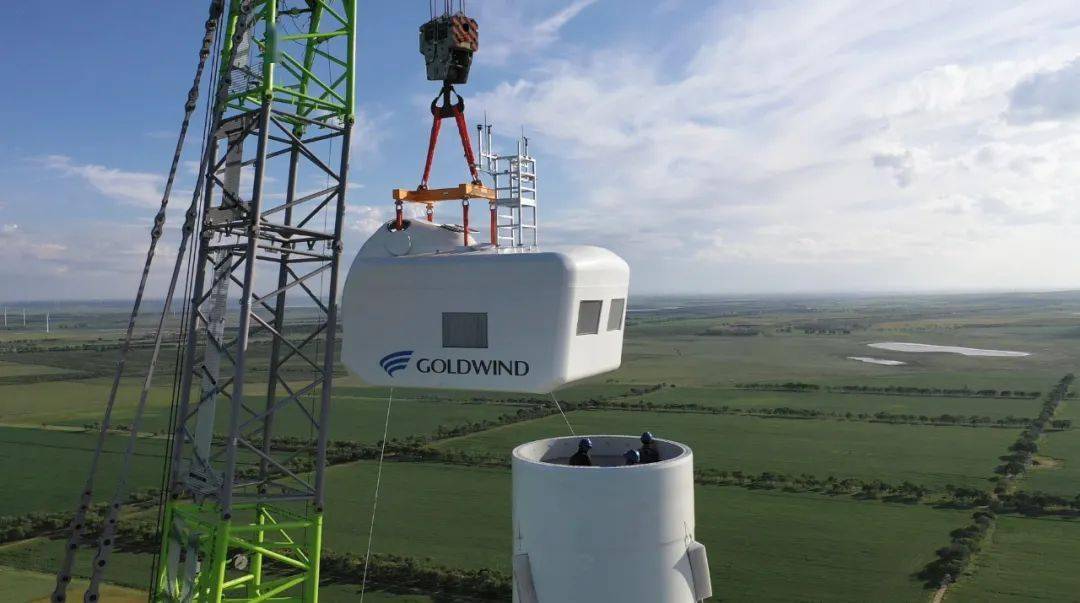 金风科技首台商业化gw16540mw机组吊装附视频图集