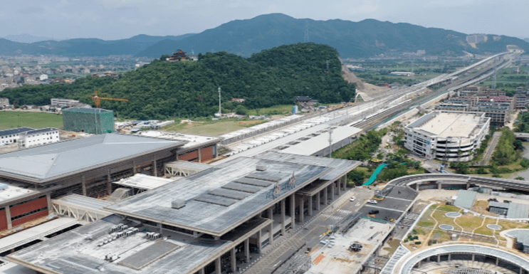 杭台高铁温岭站站房有望本月底完工离赴杭1小时更近了