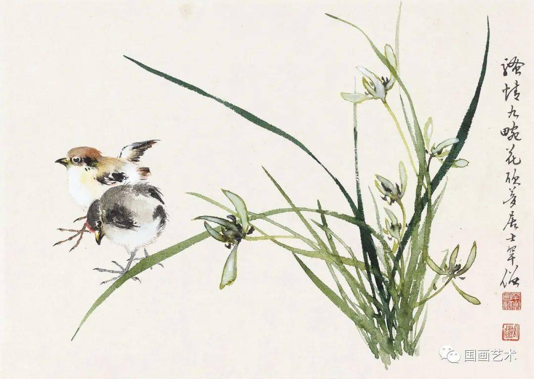 黄幻吾笔下的小鸟形神兼备