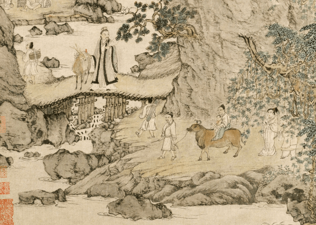 到元四家之王蒙的归隐山水画里隐居去