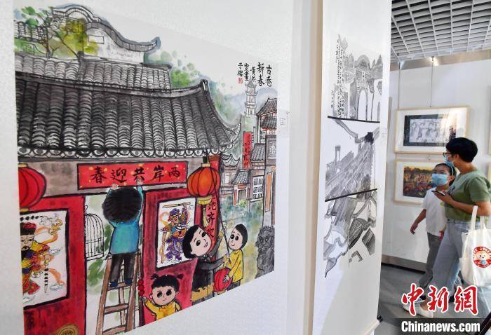 台湾|榕台中小学生书画佳作在福州展出
