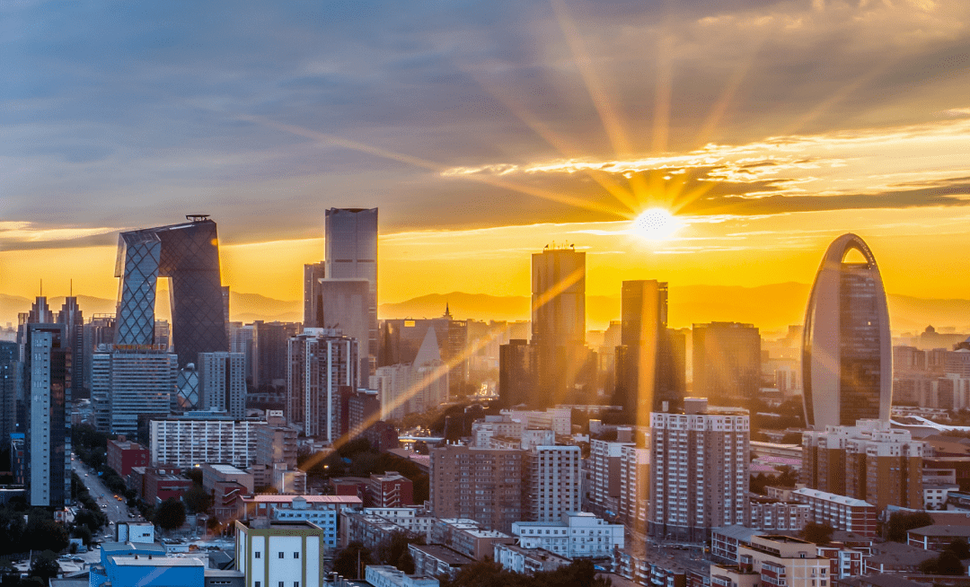 城市朝阳照片图片