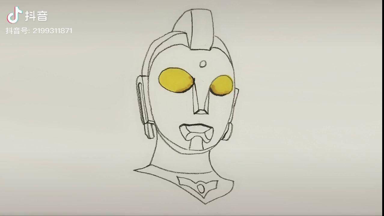 奥特曼系列线描简笔画画画绘画简笔画绘说素描