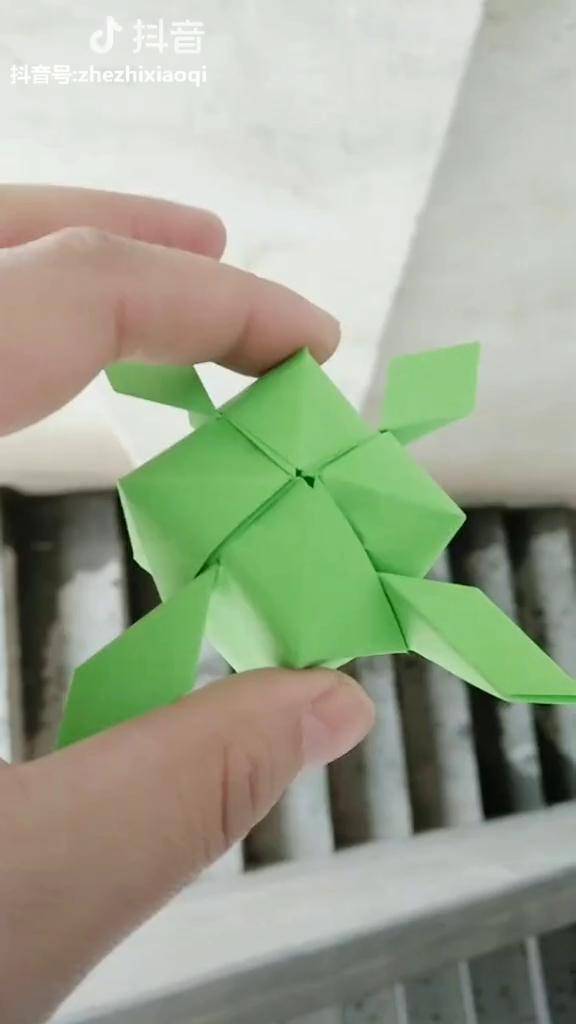 折纸手工旋转气包我放慢了一遍关键的地方又加慢了一下这回总行了吧四