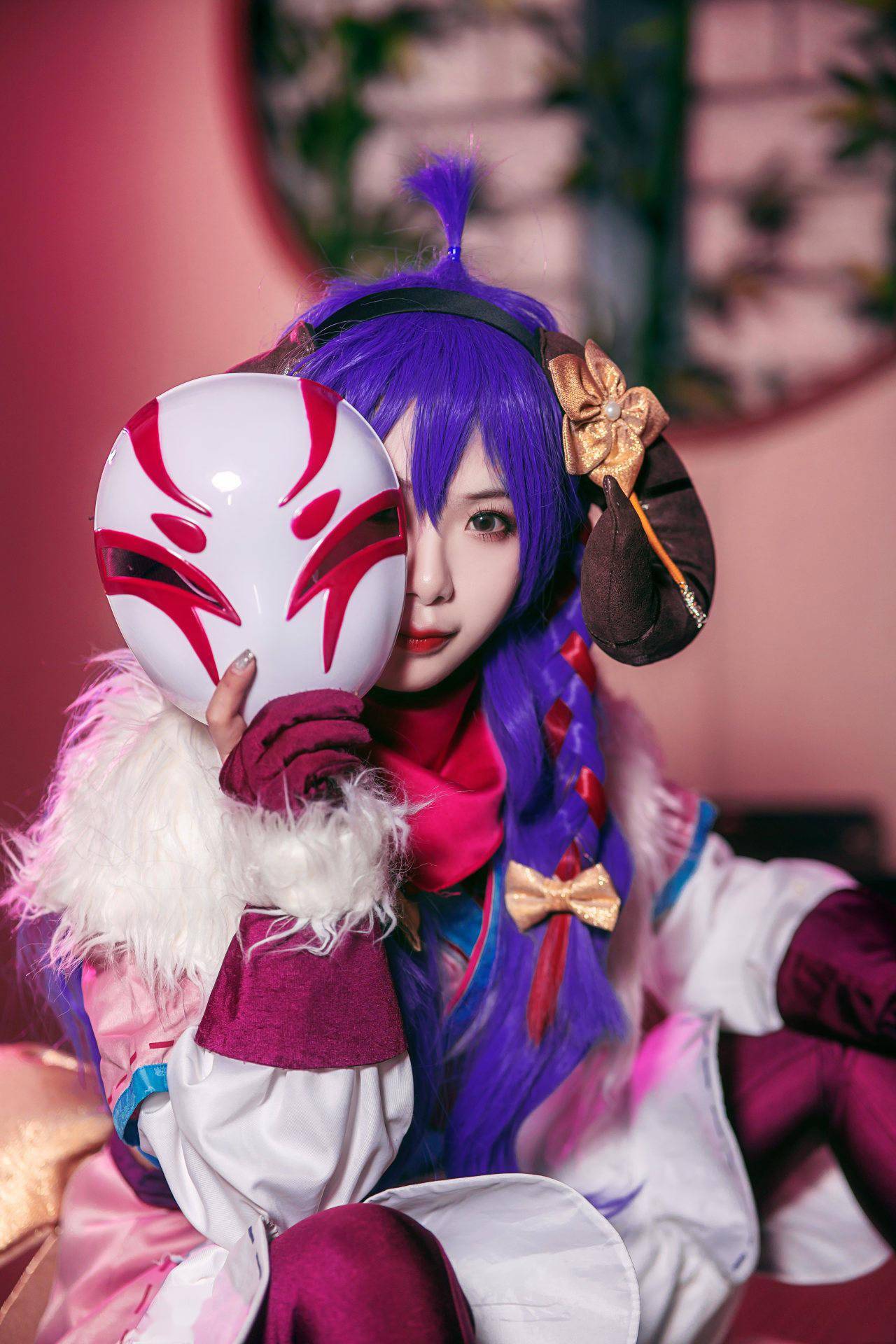 英雄联盟lol灵魂莲华阿狸cosplay