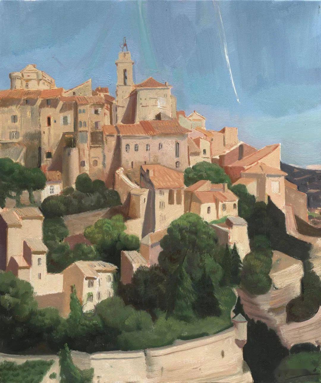 【写生啦】白云的问候——忻东旺法国写生_风景