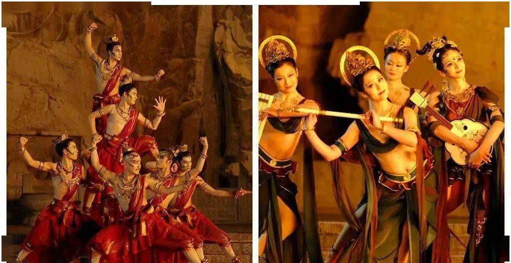 最终,飞天和金刚两个形象被选为在节目中表现龙门石窟的载体.