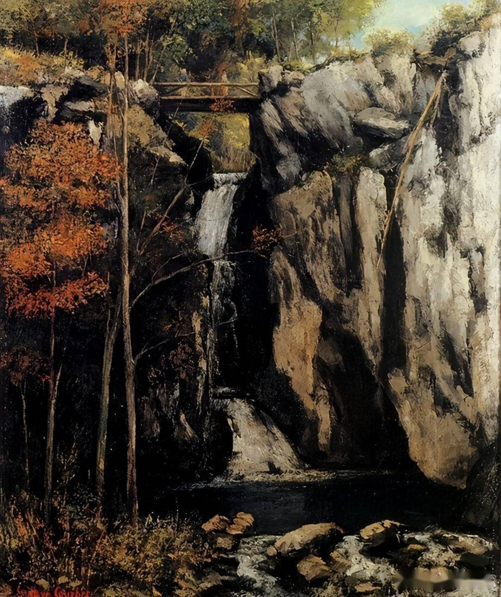 法国画家库尔贝风景油画作品选粹