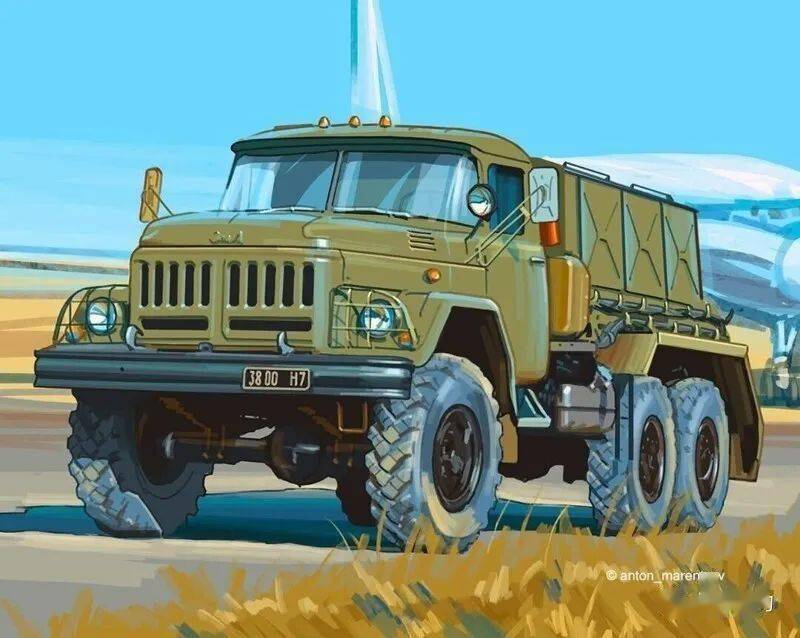 前苏联各种车辆在平面设计师笔下再现_安东·马伦采夫
