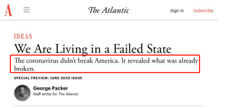 疫情|环球深观察丨美国“基础病”：疫情催化下的动荡与撕裂