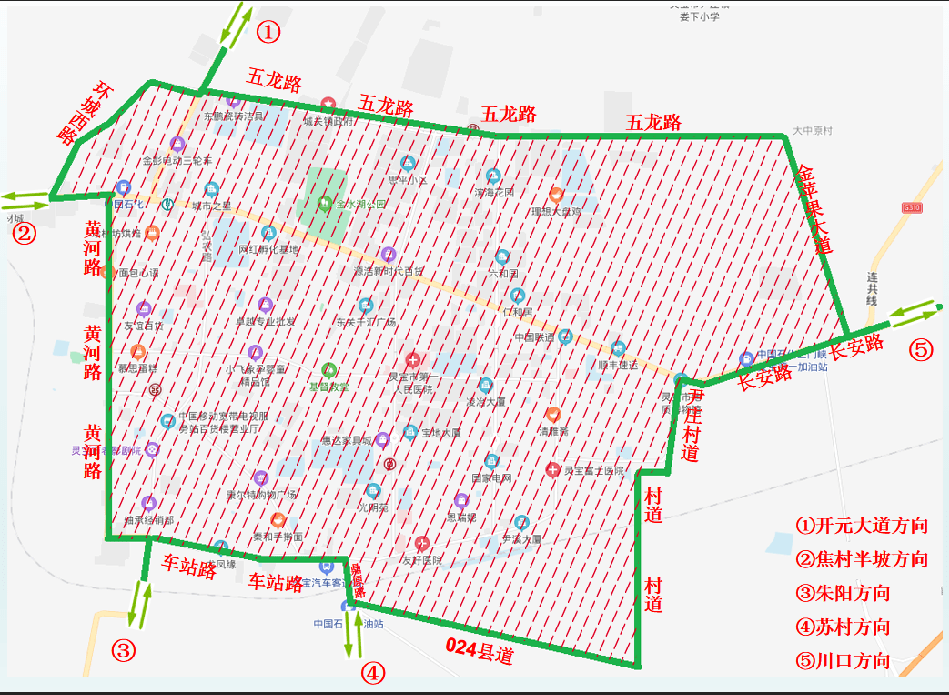 灵宝市市区街道地图图片