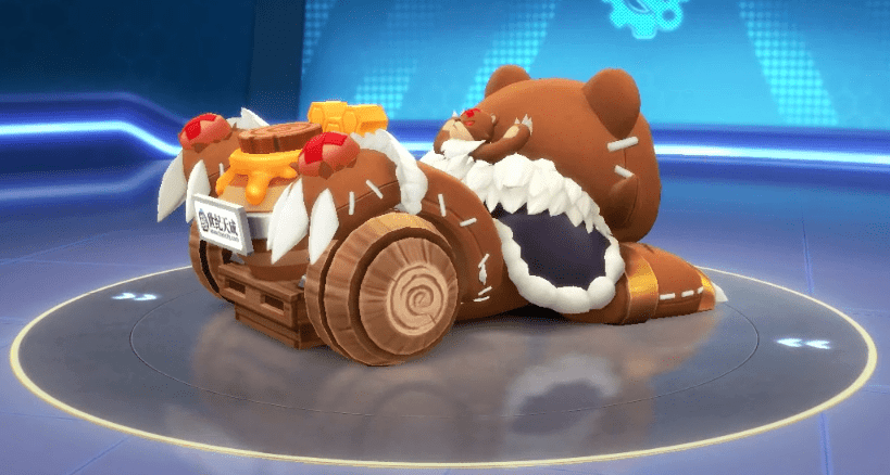 正面的凶狠熊头设计,足以吓退大多数对手.