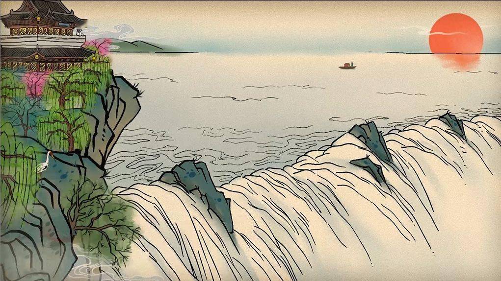 语文大师黄鹤楼送孟浩然之广陵唐李白