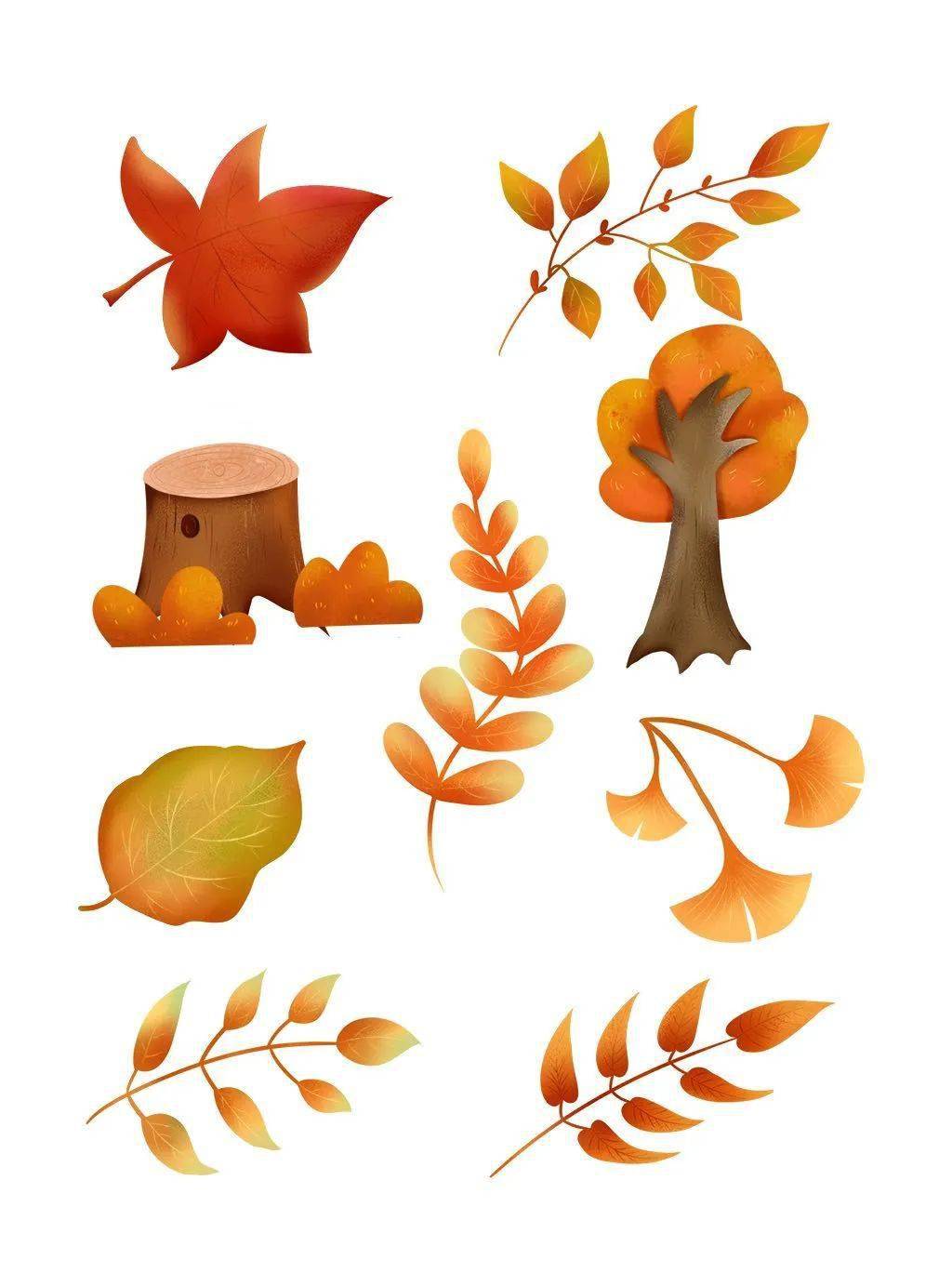 幼儿园秋天主题环创树叶粘贴画鸟类 动物类 人物类.