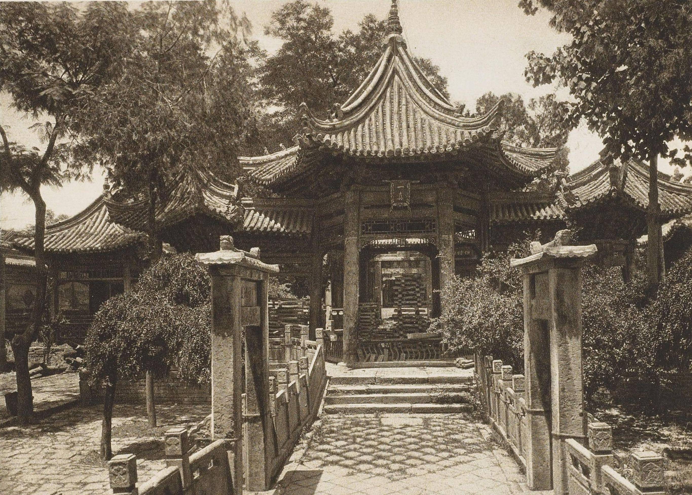 柏石曼清末中国行91908年的西安古城与华山老照片