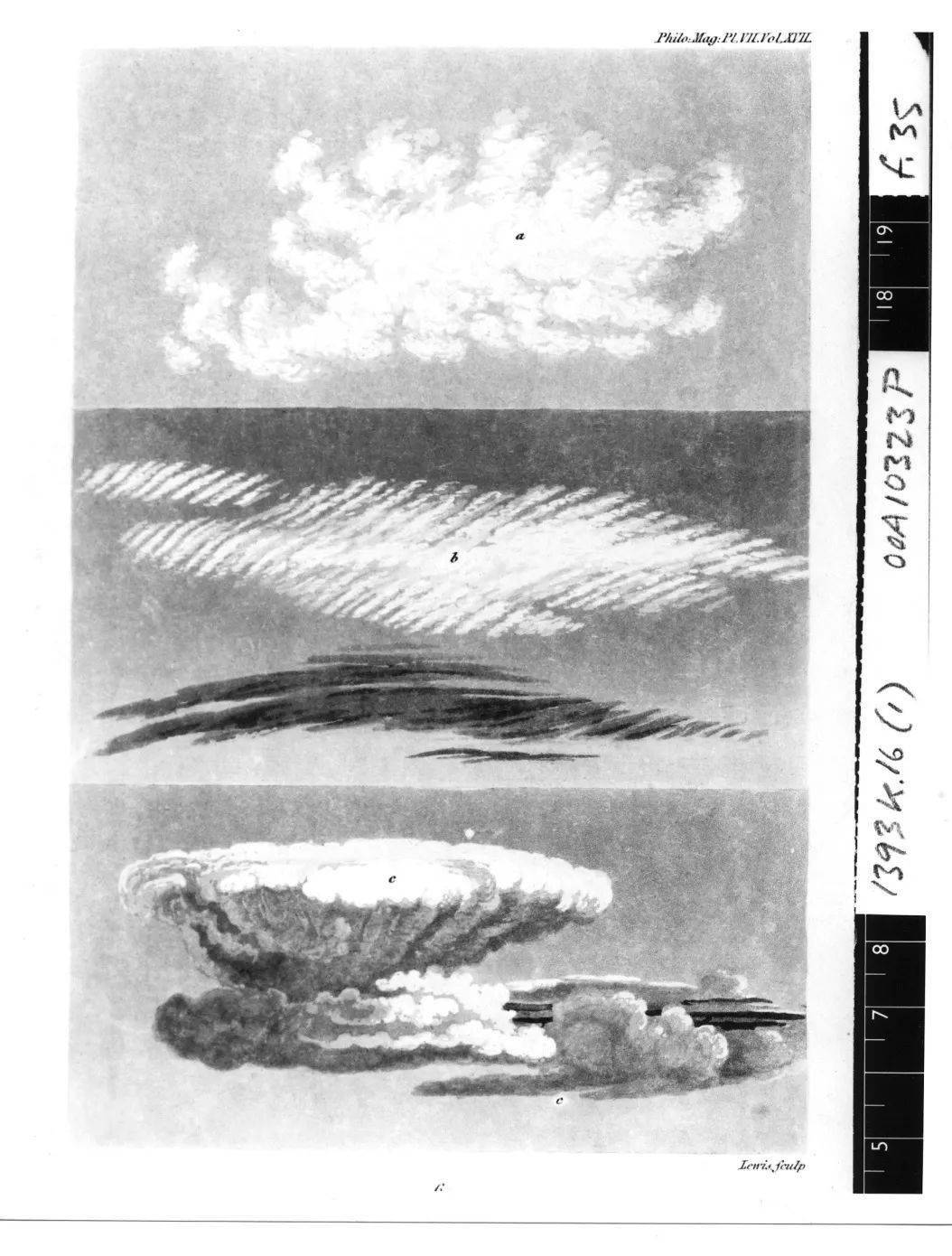 卢克·霍华德《论云的变形》(1803 年)中的版画.