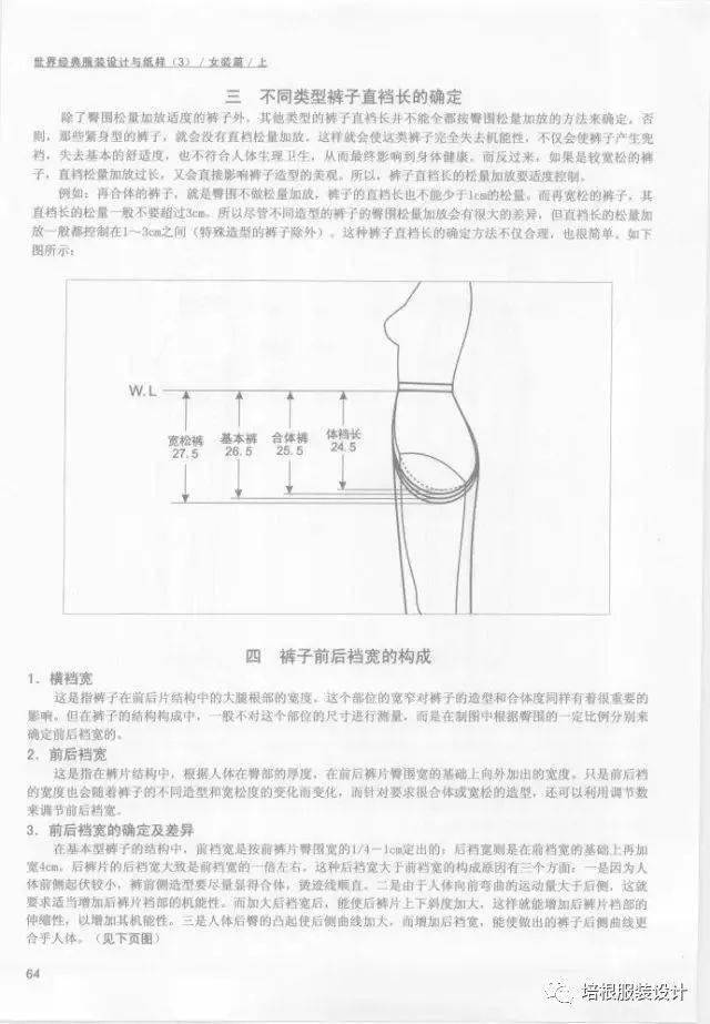 纸样|19种裤子的设计与纸样，全面解读！