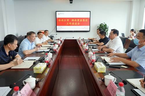 湖南黄金集团与冷水江市委市政府举行工作座谈会