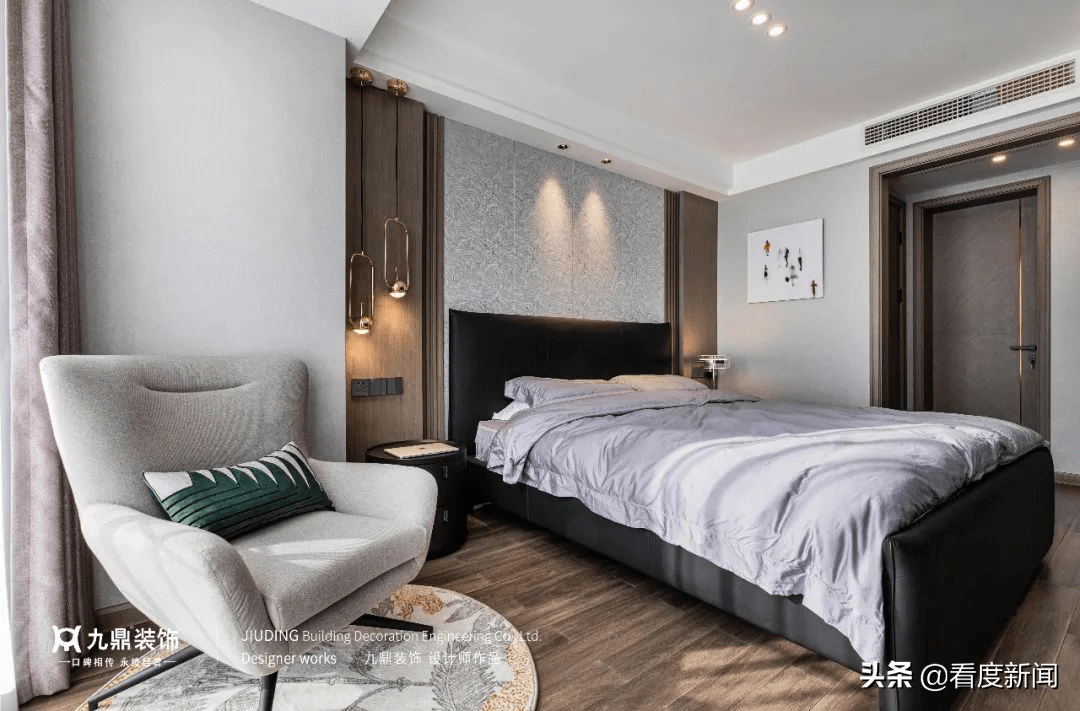 木材|125㎡轻奢三居，化繁为简，向美而生