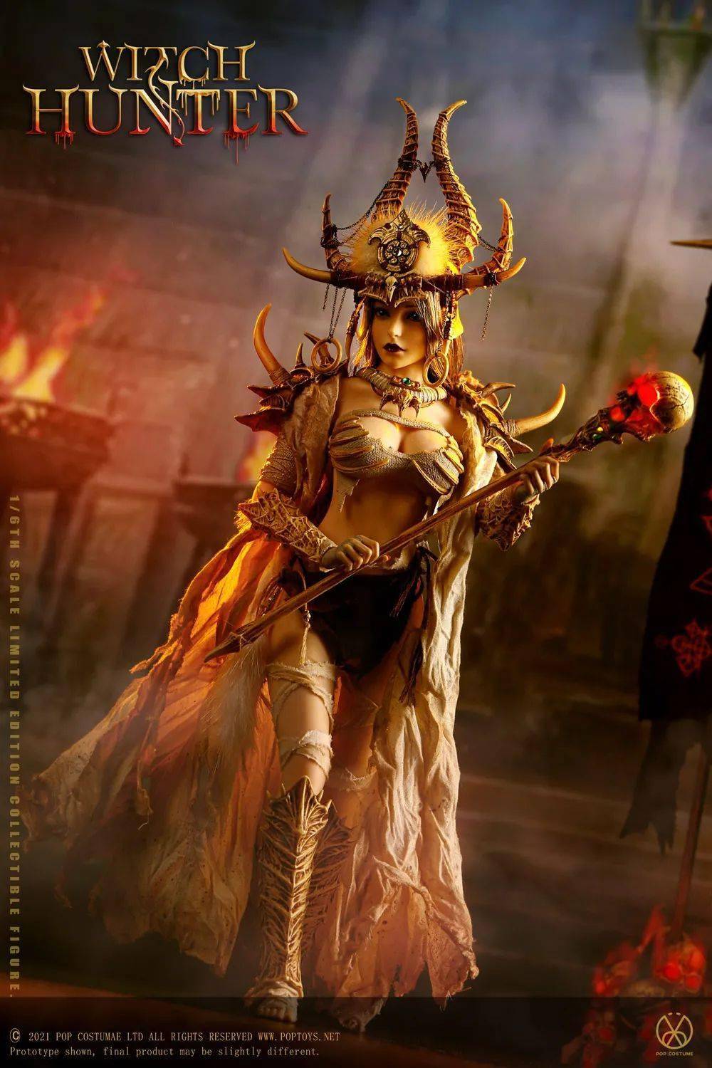 67新品预定poptoys16女巫猎魔人鲜血萨满阿法尔wh001wh002wh003