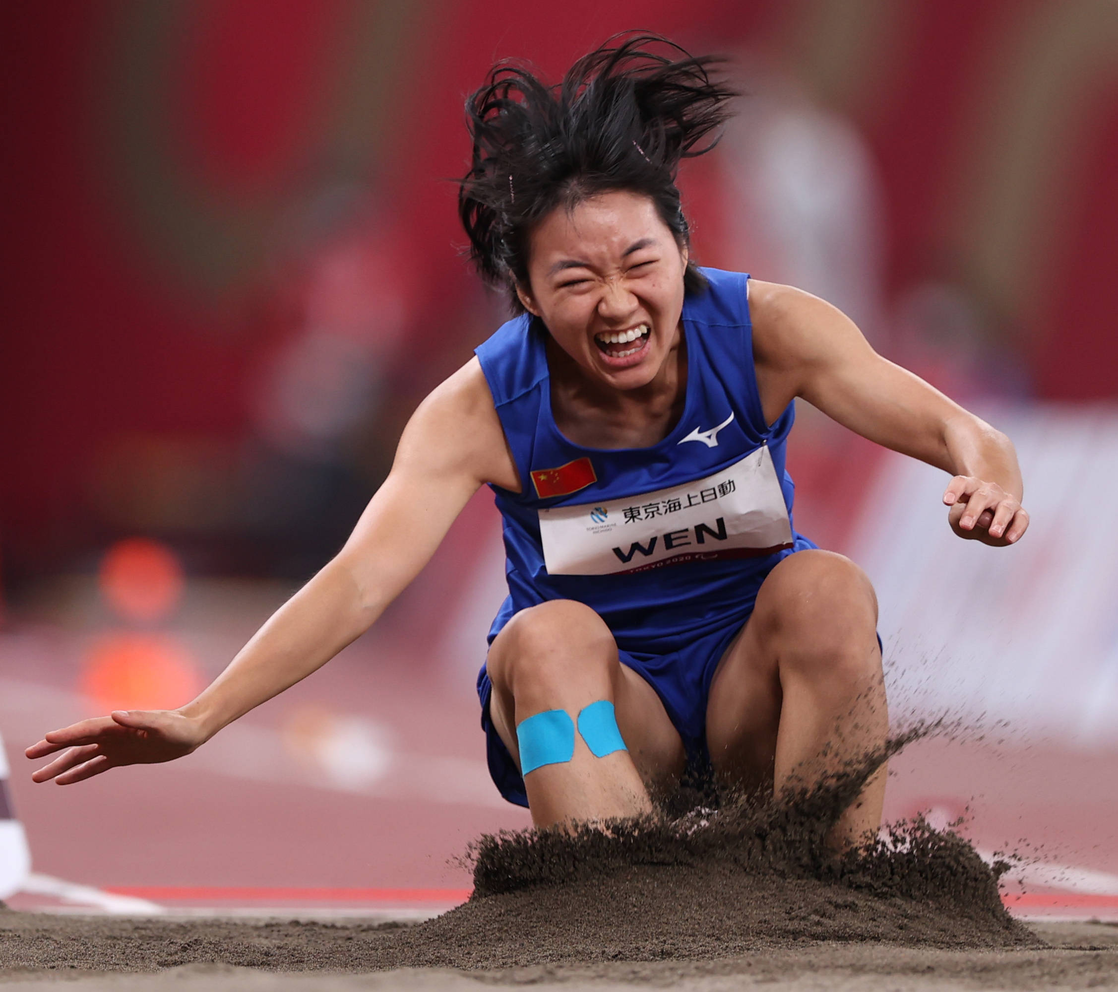 当日,在东京残奥会田径女子跳远t37级决赛中,中国选手文晓燕夺得冠军