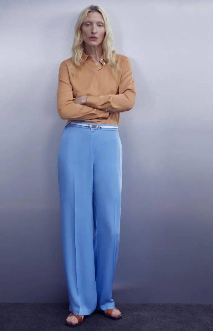 视觉|“衬衫 + 阔腿裤”才是真爱CP呀，夏末初秋就这样穿!