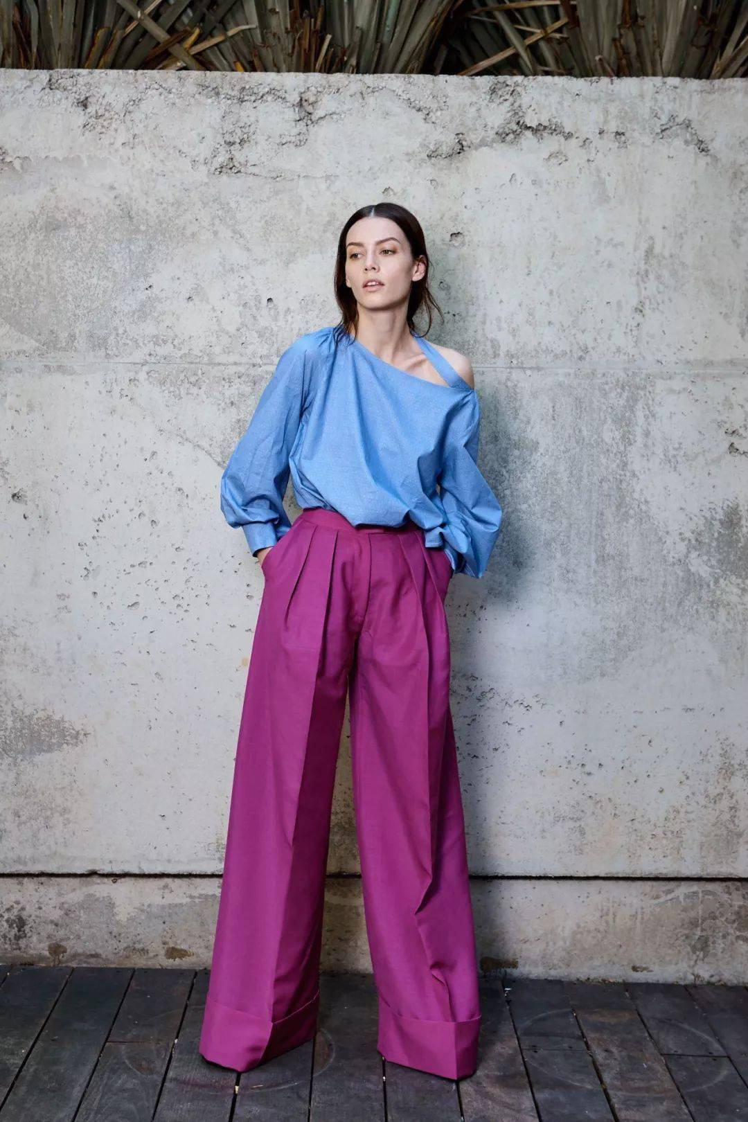 视觉|“衬衫 + 阔腿裤”才是真爱CP呀，夏末初秋就这样穿!