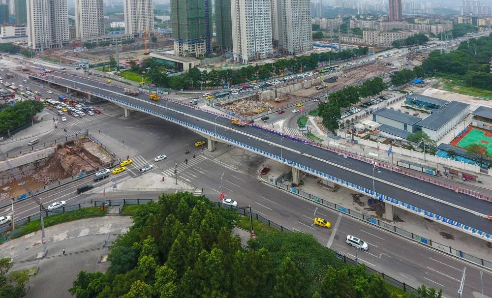 盘溪立交跨线桥预计年内通车