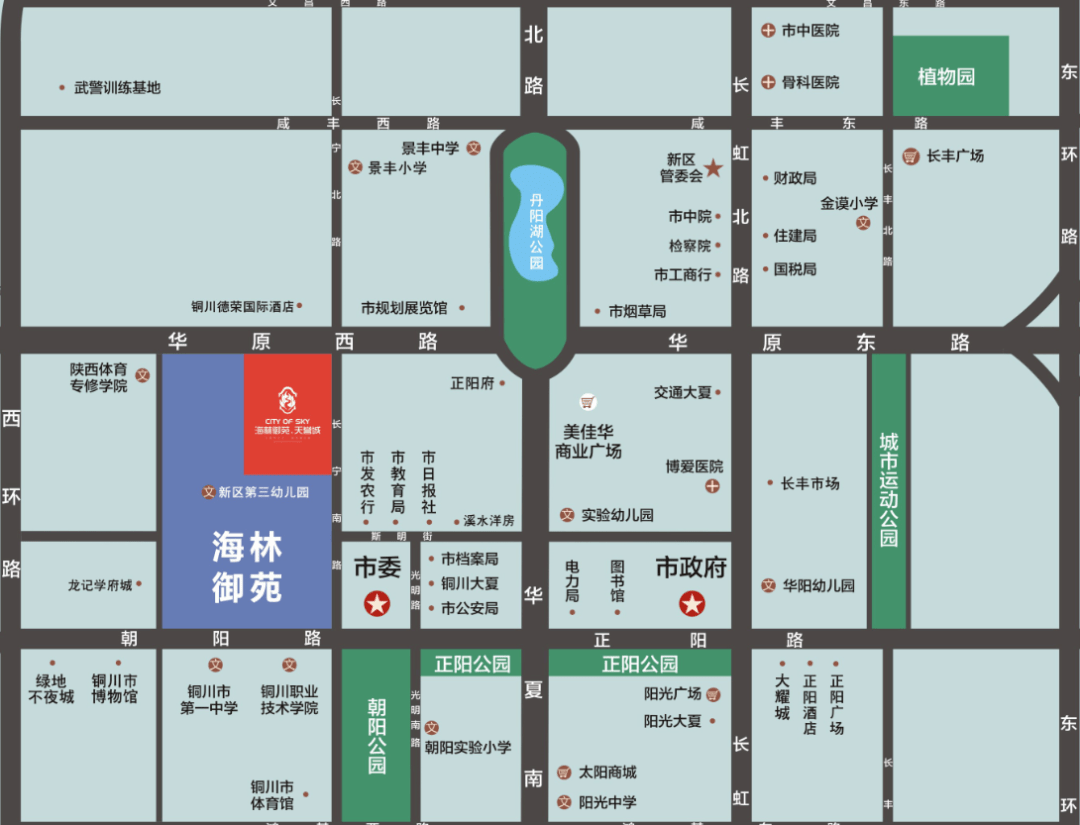 铜川市新区地图高清图片