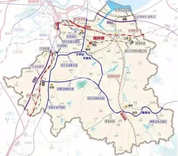 一直备受关注的沪绍金城际铁路此前也在官方文件中提出,将经过诸暨并