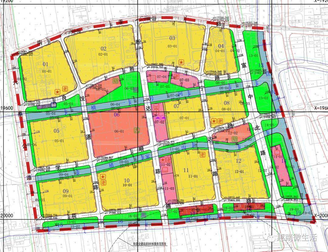 ▼老港农民集中安置地块控制性规划图对应卫星图,仅供参考,以实际建设