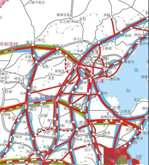 河北综合立体交通网规划纲要发布布局五纵四横一环高铁网络