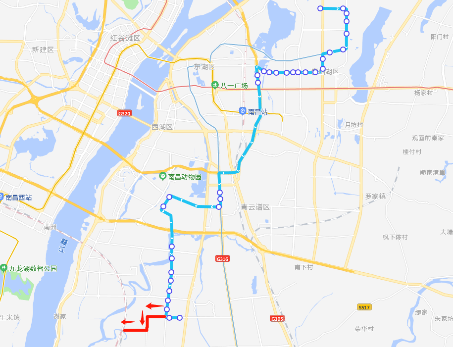 下周起南昌多条公交线路调整