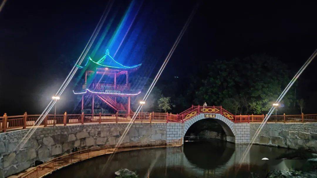 普宁船埔大福后径村夜景竟然这么美南阳山区又一网红景点