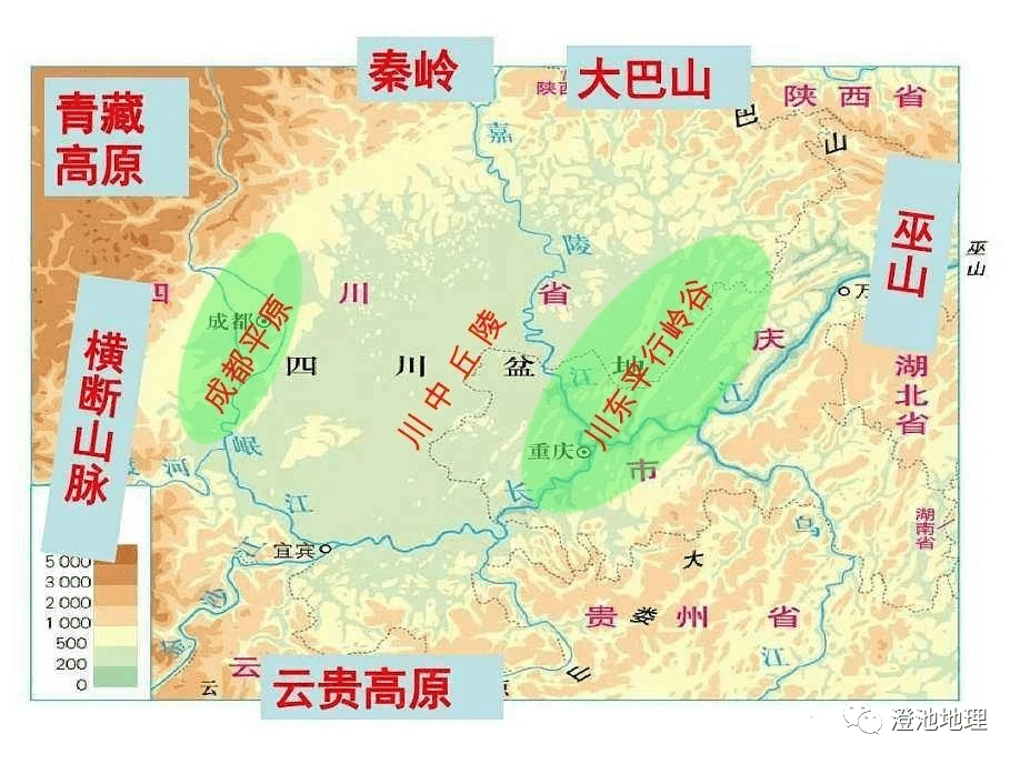 四川境内山脉分布图图片